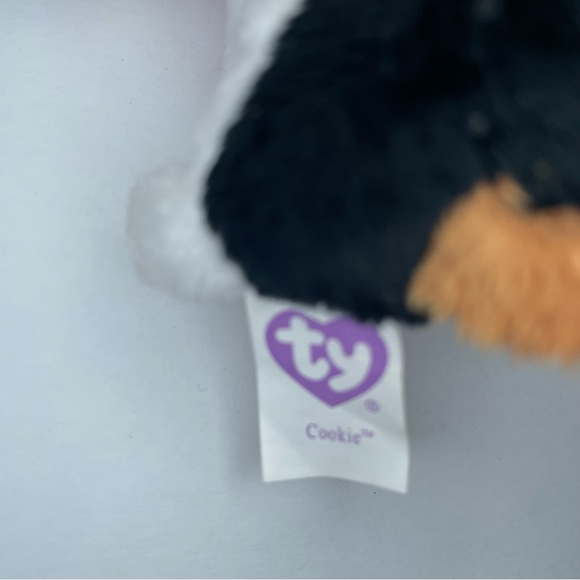 TY Beanie Boos COOKIE the Brown Dog with Heart (Plastic Key Clip 3 inch) Retired - Picture 5 of 5